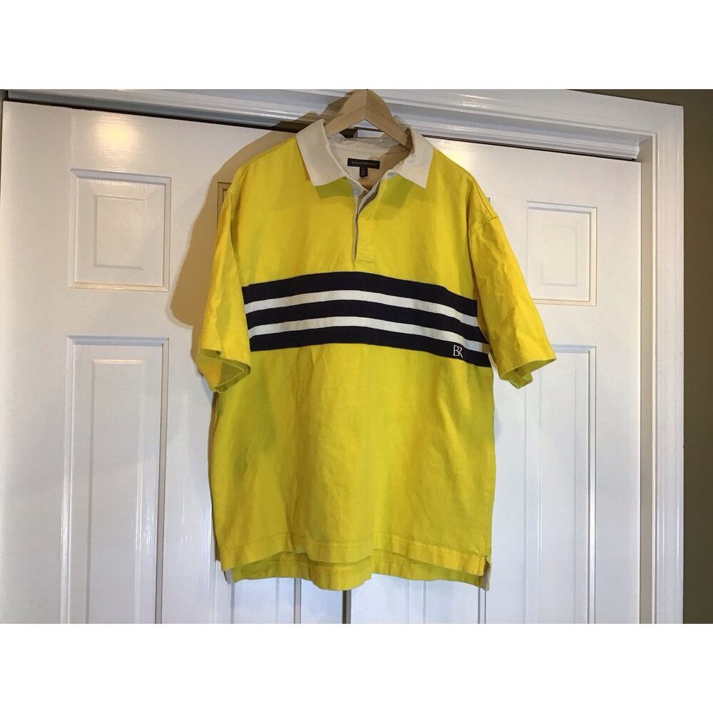 Banana Republic Rugby Y2K Polo Men XL Tall Retro Streetwear Preppy Frat Casual